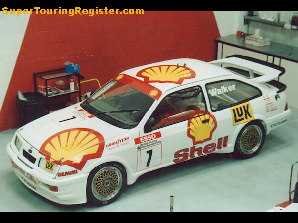 Sean Walker's car in the Trackstar workshop